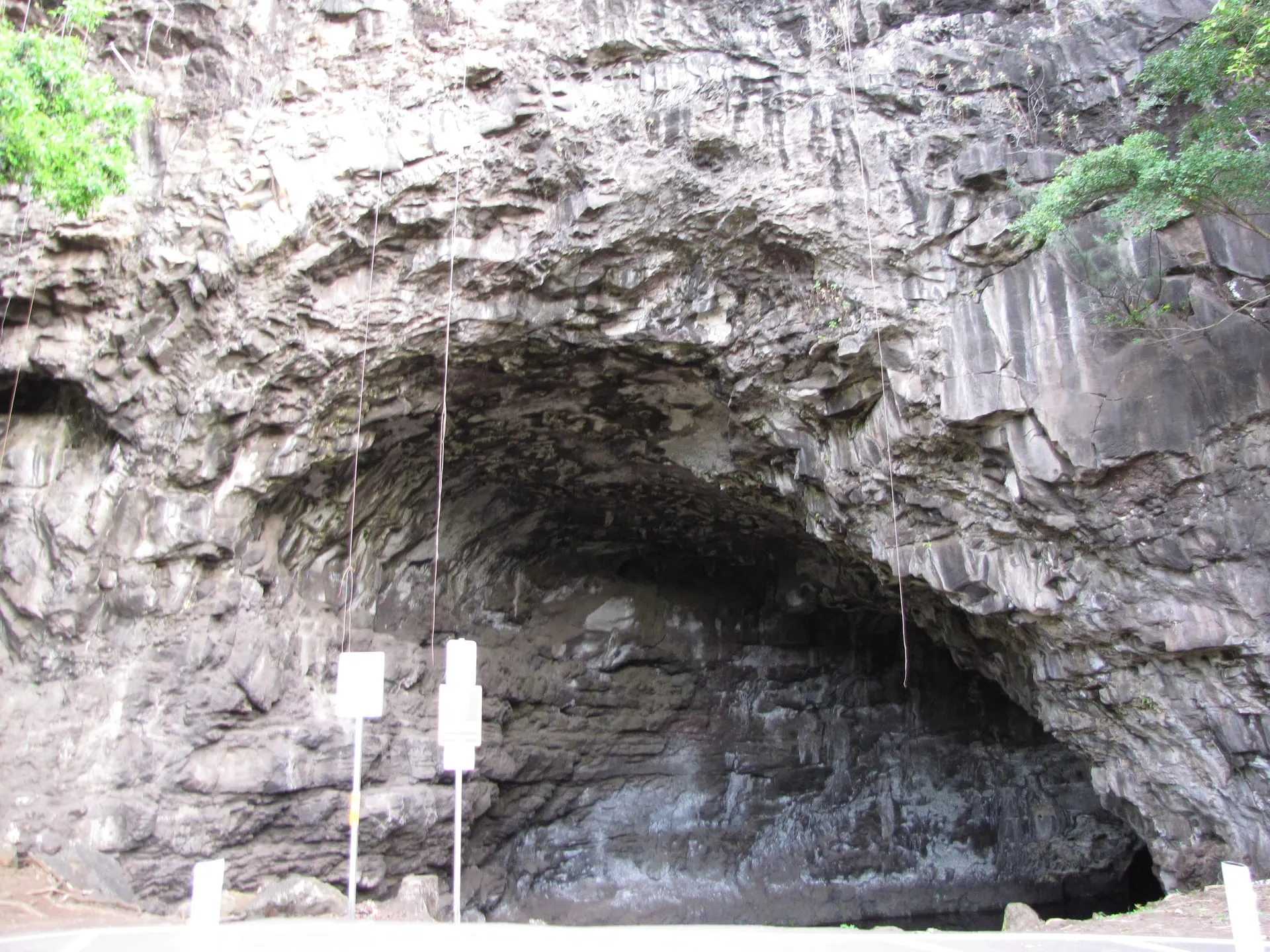 The mouth of the Waikanaloa wet cave at Haena on Kauai’s North Shore.