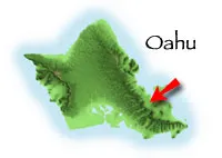 Map of Oahu marking The H3